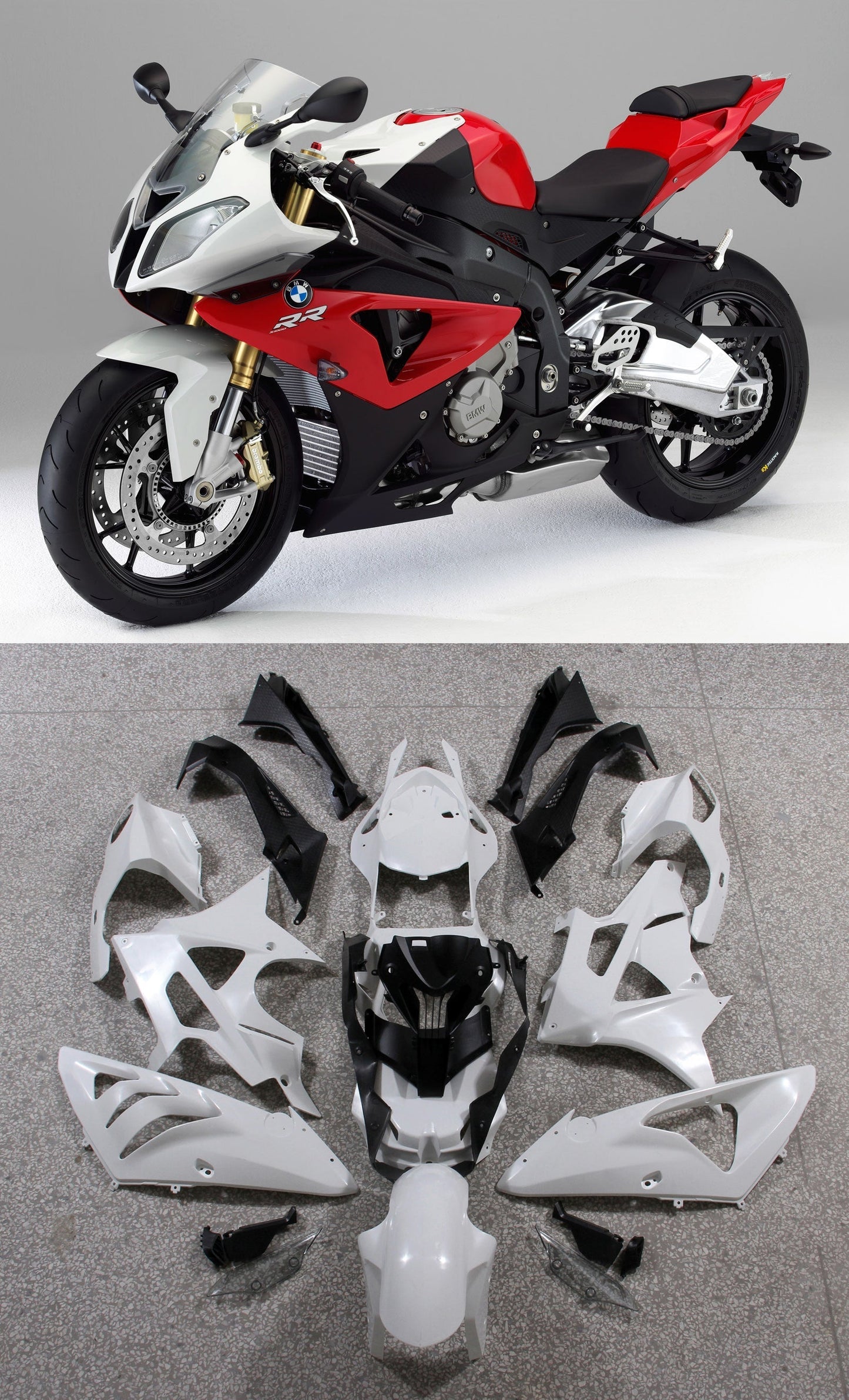 2009-2014 Fairings for BMW S1000RR Red SRR  Generic