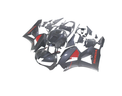 2013-2023 Honda CBR600RR Motorcycle Fairings - Black Carbon Fiber Style Red
