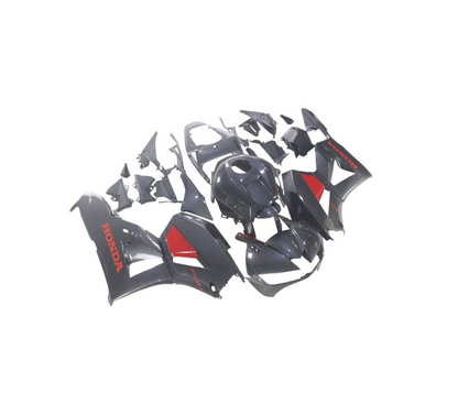 2013-2023 Honda CBR600RR Motorcycle Fairings - Black Carbon Fiber Style Red