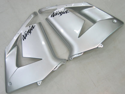 2004-2005 Fairings Kawasaki ZX 10R Silver Black Ninja  Generic