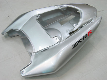 2004-2005 Fairings Kawasaki ZX 10R Silver Black Ninja  Generic