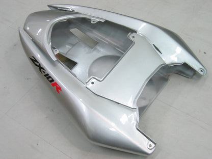 2004-2005 Fairings Kawasaki ZX 10R Silver Black Ninja  Generic