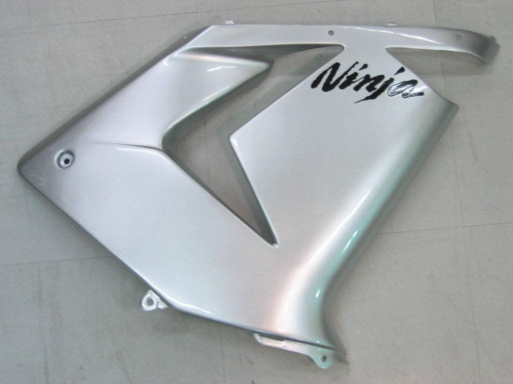 2004-2005 Fairings Kawasaki ZX 10R Silver Black Ninja  Generic