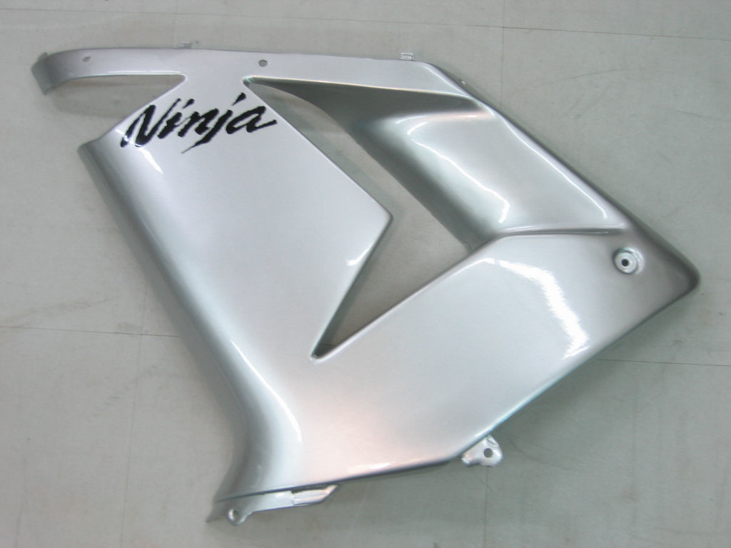2004-2005 Fairings Kawasaki ZX 10R Silver Black Ninja  Generic