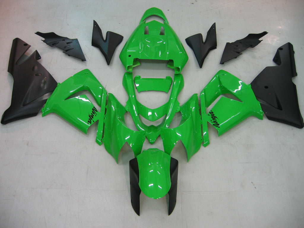 2004-2005 Fairings Kawasaki ZX 10R Green Black Ninja  Generic