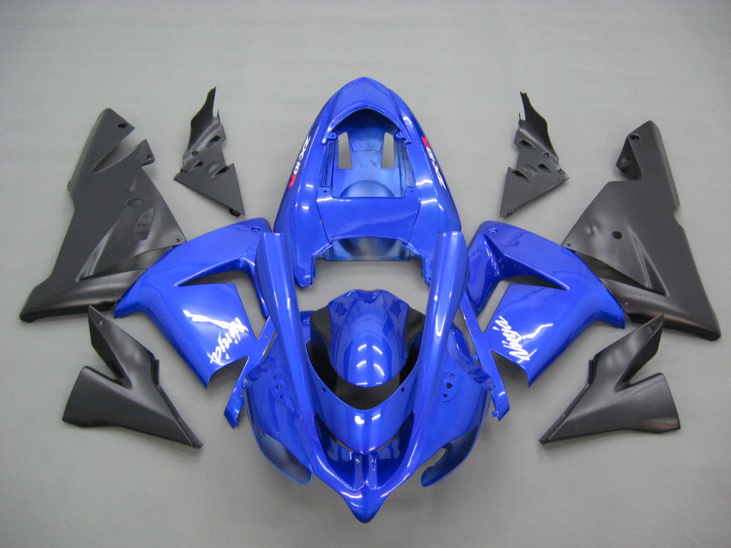 2004-2005 Fairings Kawasaki ZX 10R Blue Black  Ninja  Generic
