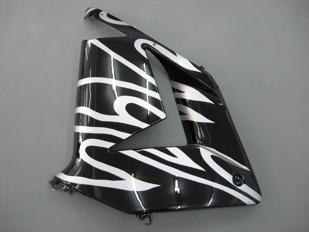 2004-2005 Fairings Kawasaki ZX 10R Black & Silver Flame Ninja  Generic