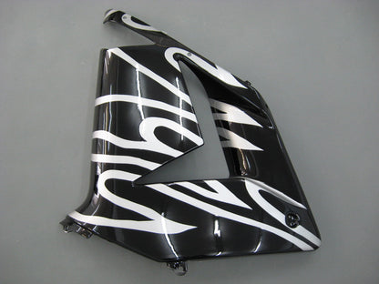 2004-2005 Fairings Kawasaki ZX 10R Black & Silver Flame Ninja  Generic