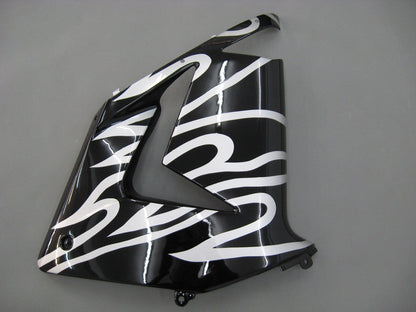2004-2005 Fairings Kawasaki ZX 10R Black & Silver Flame Ninja  Generic