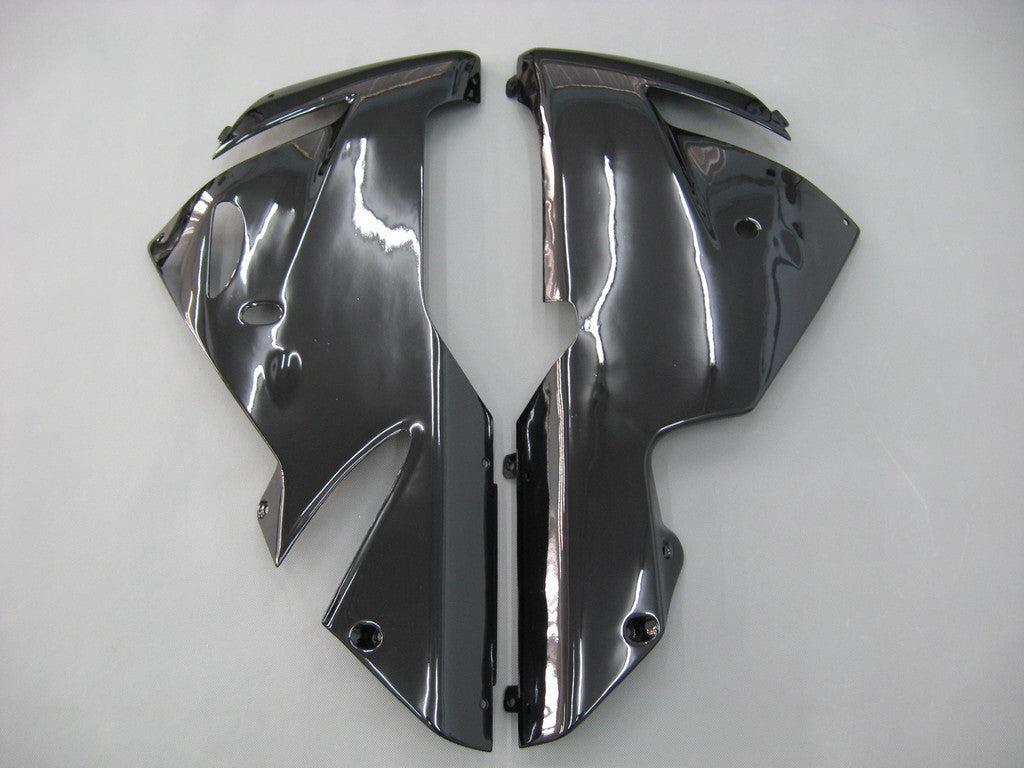 2004-2005 Fairings Kawasaki ZX 10R Black & Silver Flame Ninja  Generic