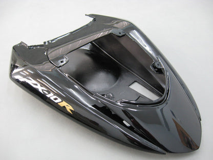 2004-2005 Fairings Kawasaki ZX 10R Black & Silver Flame Ninja  Generic