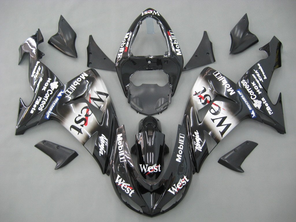 2006-2007 Ninja ZX10R Bodywork Fairing ABS Injection Molded Plastics Set 17 Color Generic