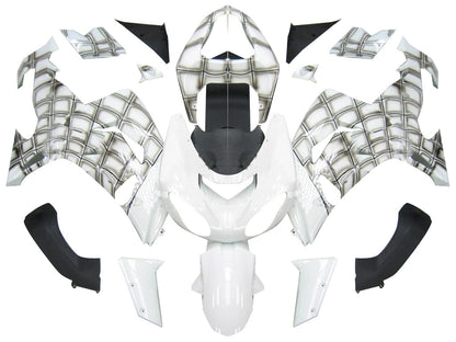 2006-2007 Fairings Kawasaki ZX 10R White Spiderman  Generic