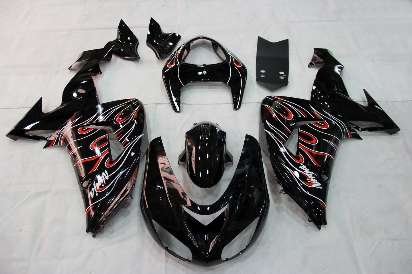2006-2007 Ninja ZX10R Bodywork Fairing ABS Injection Molded Plastics Set 17 Color Generic
