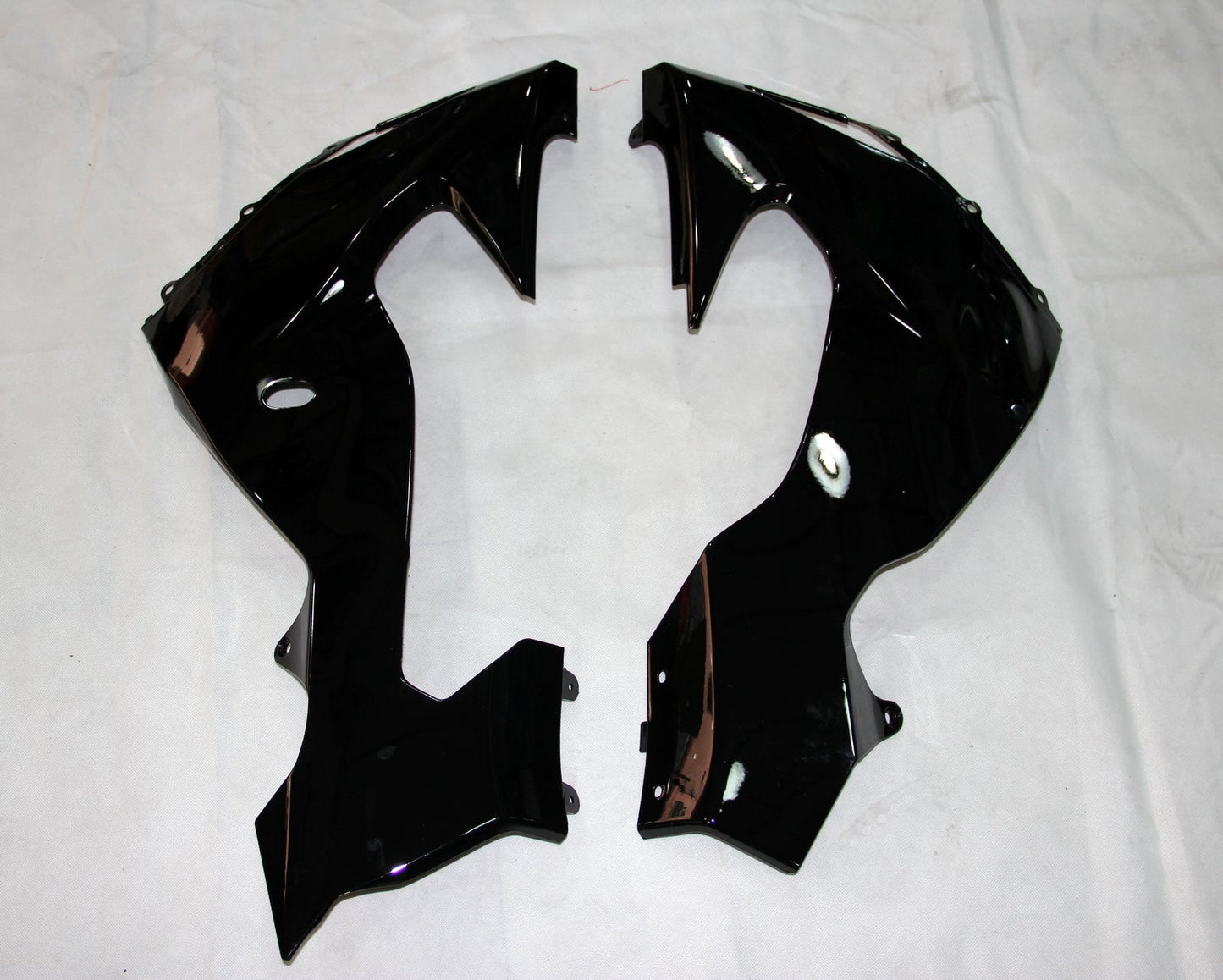 2006-2007 Fairings Kawasaki ZX 10R Black Red Flame  Generic