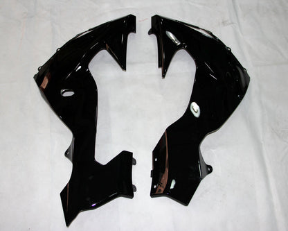 2006-2007 Fairings Kawasaki ZX 10R Black Red Flame  Generic
