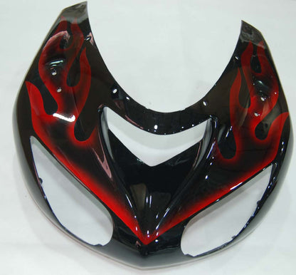 2006-2007 Fairings Kawasaki ZX 10R Black & Red Flame Ninja  Generic