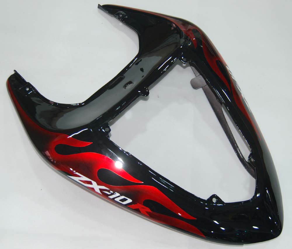 2006-2007 Fairings Kawasaki ZX 10R Black & Red Flame Ninja  Generic