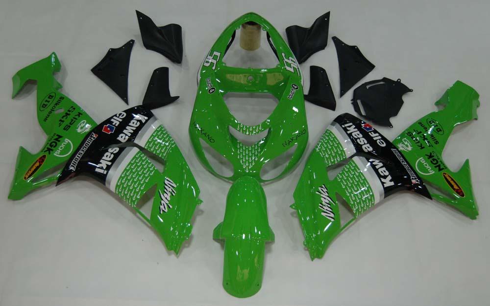 2006-2007 Ninja ZX10R Bodywork Fairing ABS Injection Molded Plastics Set 17 Color Generic