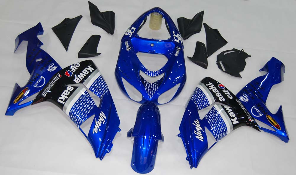 2006-2007 Fairings Kawasaki ZX 10R Blue Black No.56 Nakano  Generic