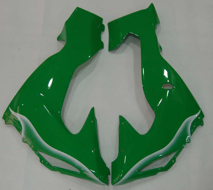 2006-2007 Fairings Kawasaki ZX 10R Green & White Flame Ninja  Generic