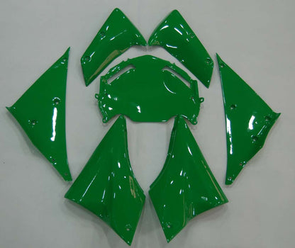 2006-2007 Fairings Kawasaki ZX 10R Green & White Flame Ninja  Generic