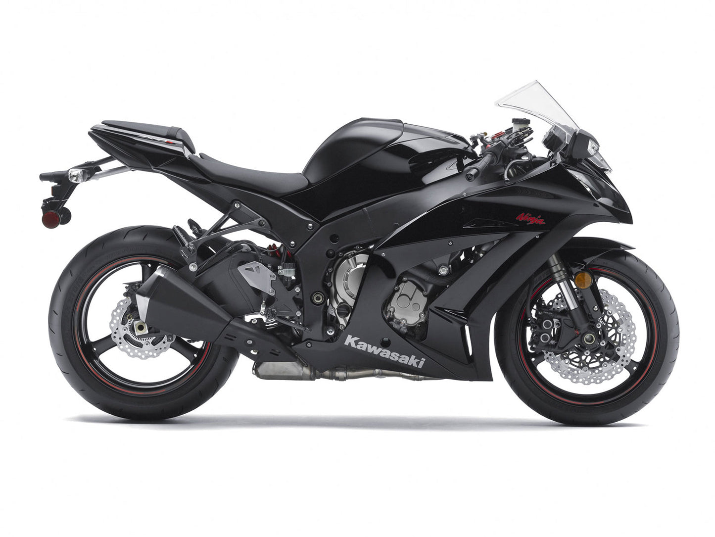 2011-2016 Fairings Plastics Kawasaki ZX10R Ninja Black  Generic