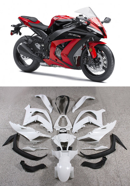2011-2015 Fairings Plastics Kawasaki ZX10R Ninja Red  Generic