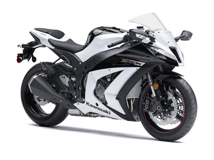 2011-2015 Fairings Plastics Kawasaki ZX10R Ninja White ZX10R  Generic