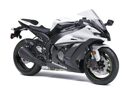 2011-2015 Fairings Plastics Kawasaki ZX10R Ninja White Black ZX10R  Generic