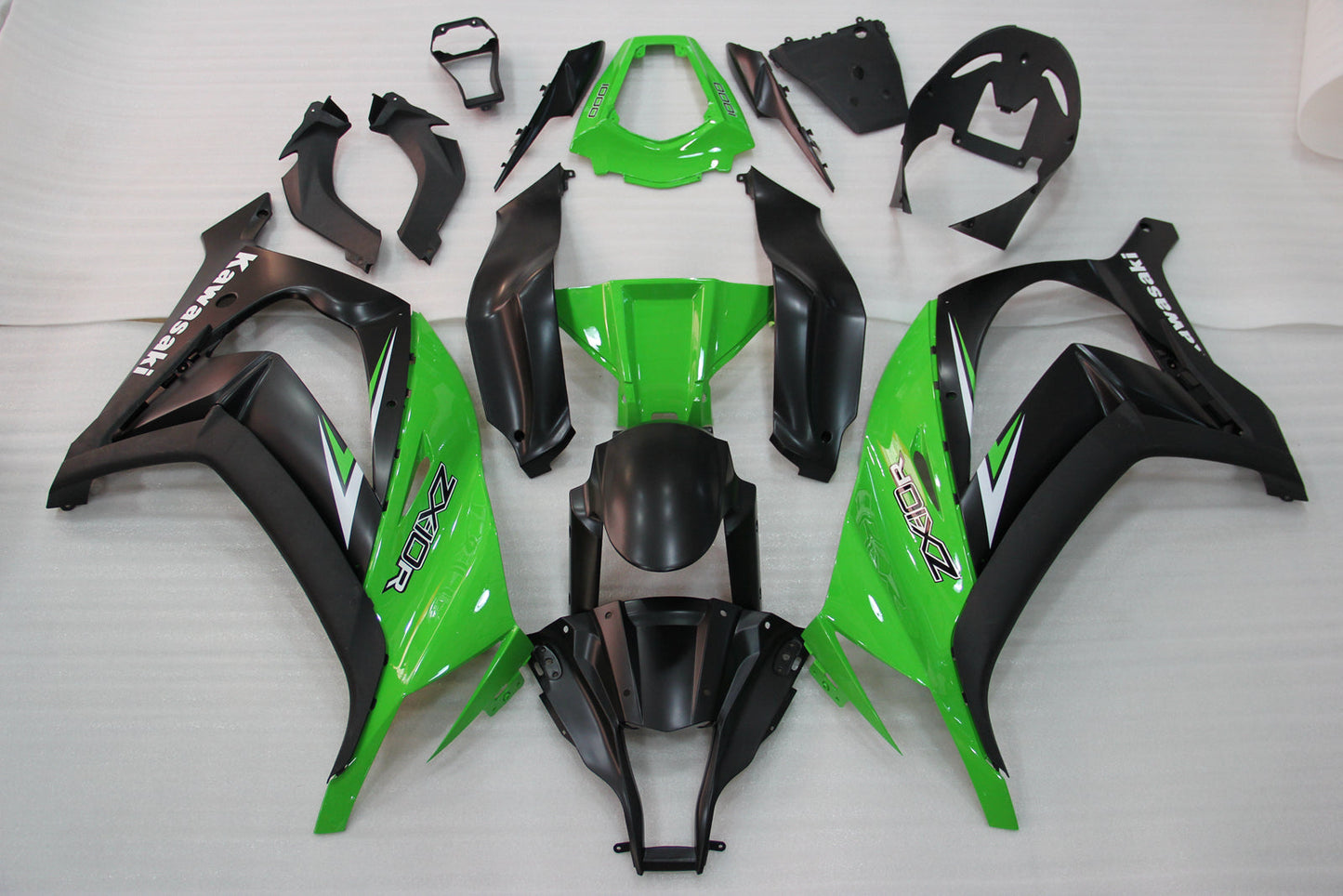 2011-2015 Fairings Plastics Kawasaki ZX10R Ninja Green Black ZX10R  Generic