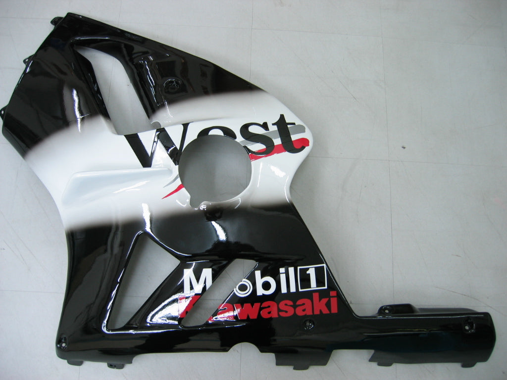 2002-2005 Fairings Kawasaki ZX12R Ninja Black White West  Generic