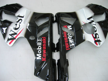 2002-2005 Fairings Kawasaki ZX12R Ninja Black White West  Generic