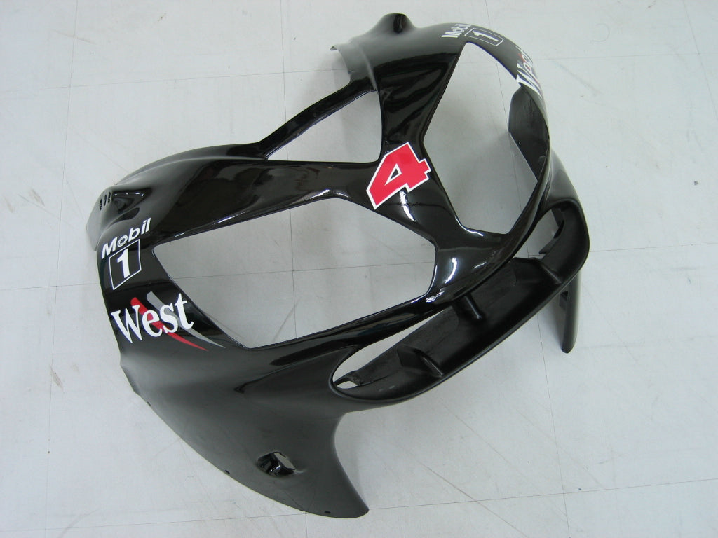 2002-2005 Fairings Kawasaki ZX12R Ninja Black White West  Generic