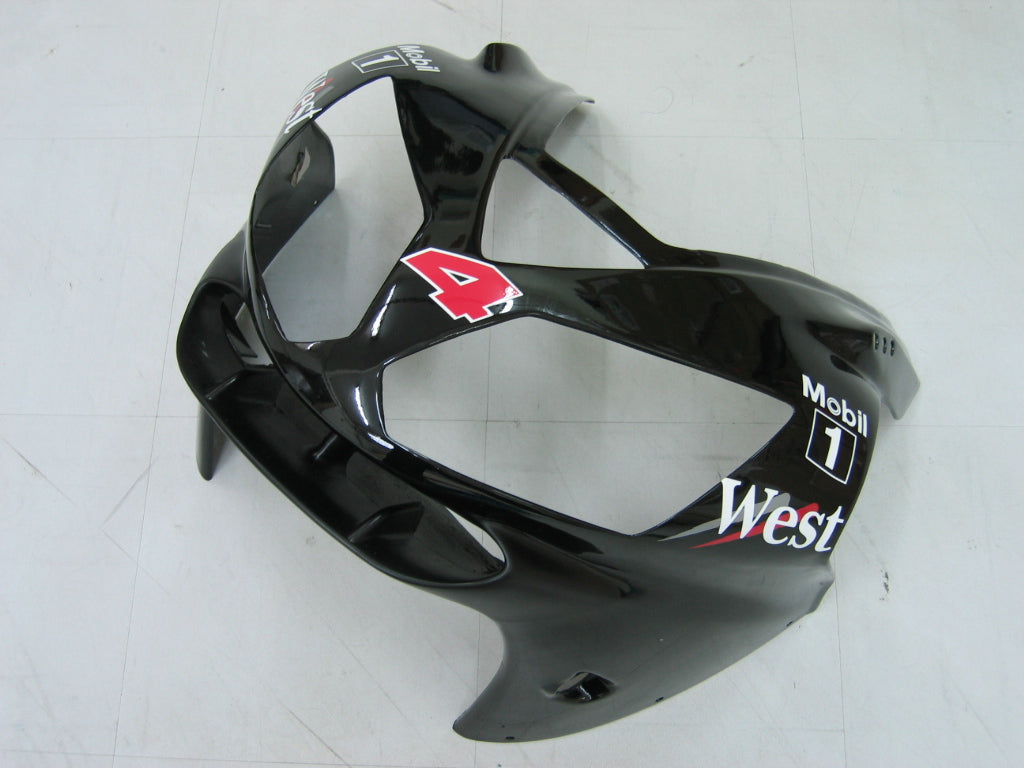 2002-2005 Fairings Kawasaki ZX12R Ninja Black White West  Generic