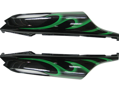 2006-2011 Fairings Kawasaki ZX14R Black & Green Flame Ninja ZX14R  Generic