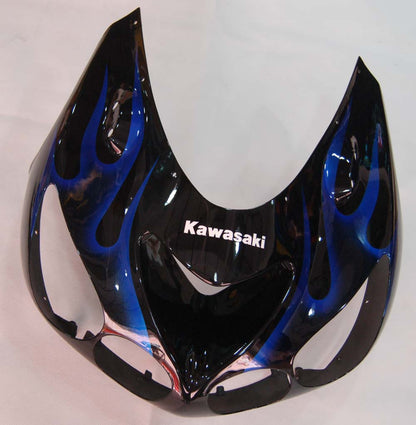 2006-2011 Fairings Kawasaki ZX14R Black & Blue Flame Ninja  Generic