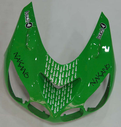2006-2011 Fairings Kawasaki ZX14R Green Black No.56 Nakano  Generic
