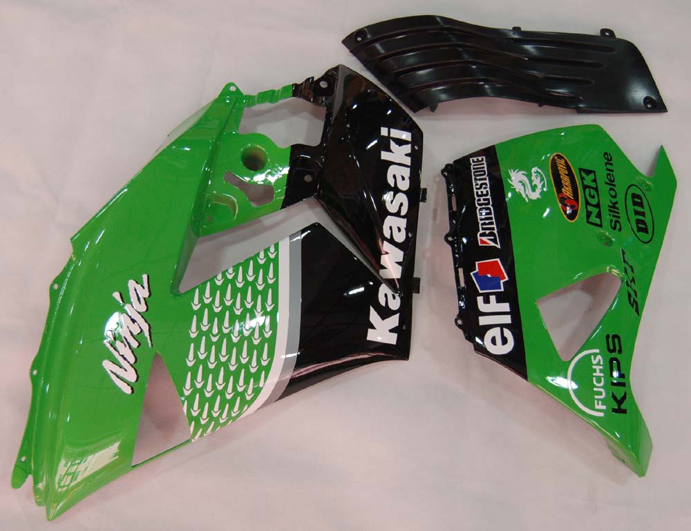 2006-2011 Fairings Kawasaki ZX14R Green Black No.56 Nakano  Generic