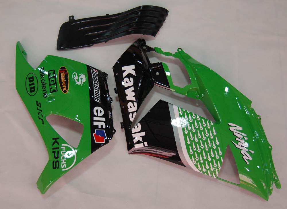 2006-2011 Fairings Kawasaki ZX14R Green Black No.56 Nakano  Generic