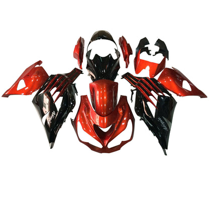 2012-2022 Fairings Plastics Kawasaki ZX14R Ninja Orange Black  Generic