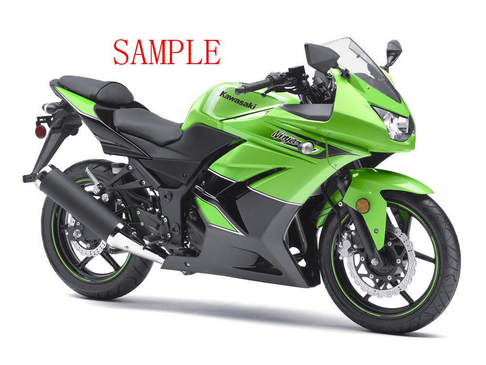 2008-2012 Fairings Kawasaki ZX250R EX250 Green Black Ninja ZX250