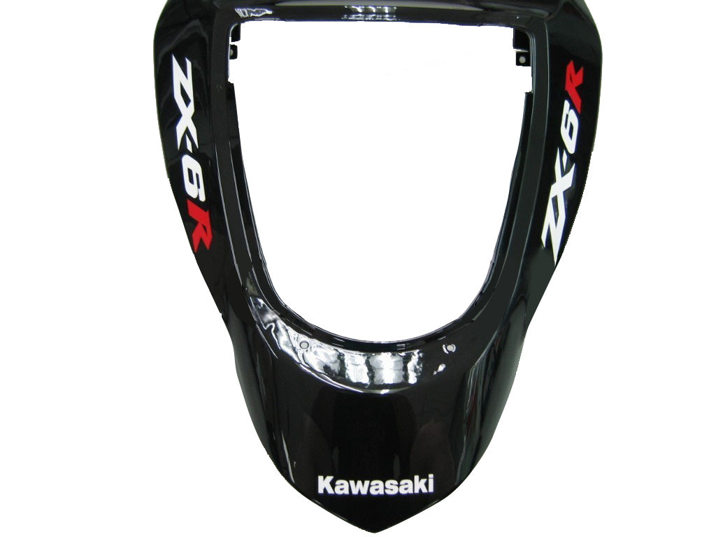 2003-2004 Fairings Kawasaki ZX6R 636 Black Red ZX6R  Generic