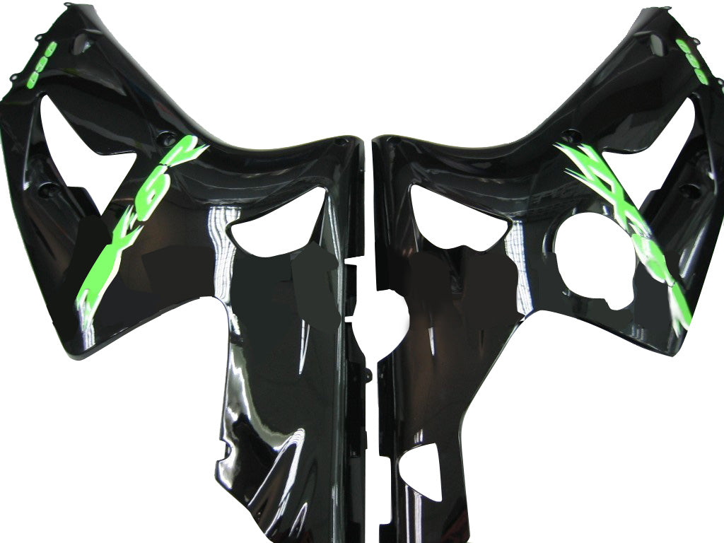 2003-2004 Fairings Kawasaki ZX6R 636 Black Green ZX6R  Generic