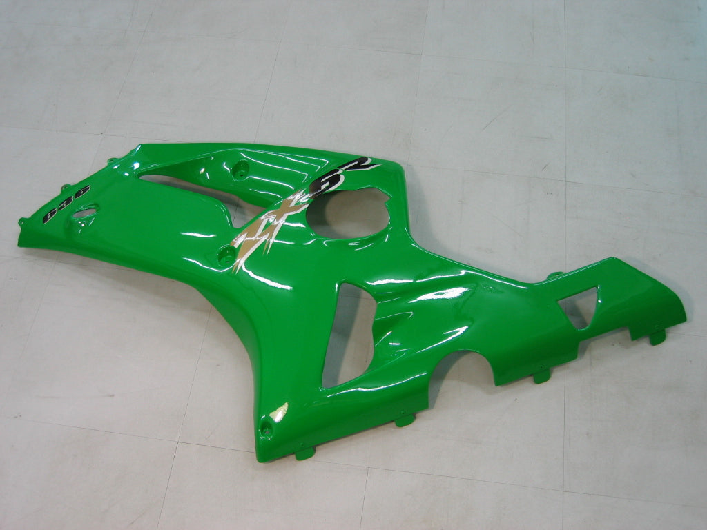 2003-2004 Fairings Kawasaki ZX6R 636 Green Ninja  Generic
