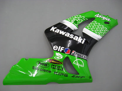 2003-2004 Fairings Kawasaki ZX6R 636 Green Black No.56 ELF  Generic