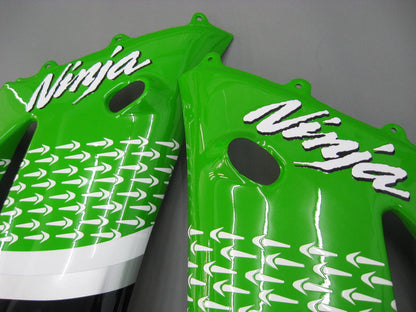2003-2004 Fairings Kawasaki ZX6R 636 Green Black No.56 ELF  Generic