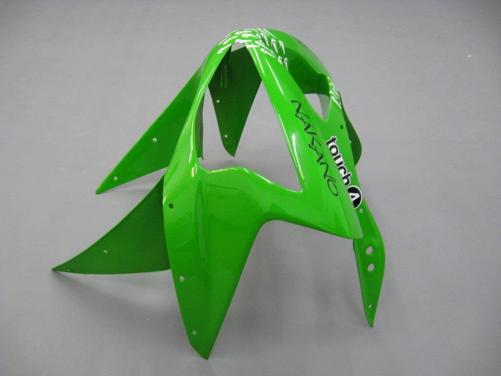 2003-2004 Fairings Kawasaki ZX6R 636 Green Black No.56 ELF  Generic