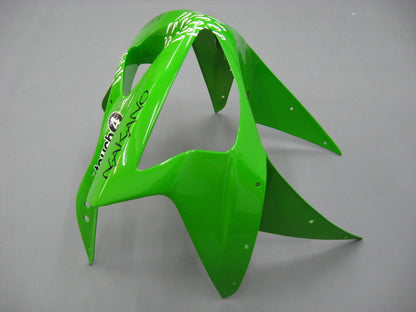 2003-2004 Fairings Kawasaki ZX6R 636 Green Black No.56 ELF  Generic