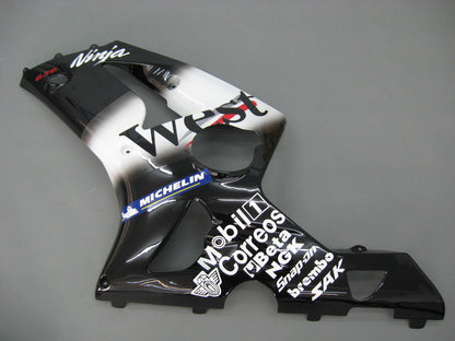 2003-2004 Fairings Kawasaki ZX6R 636 Black West Ninja  Generic